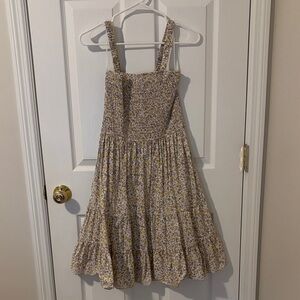 Chic Floral Smocked Mini Dress